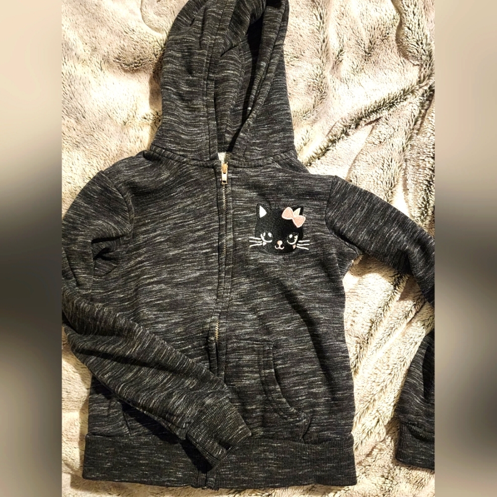 Reflex Kitty Zip up hooded sweatshirt
